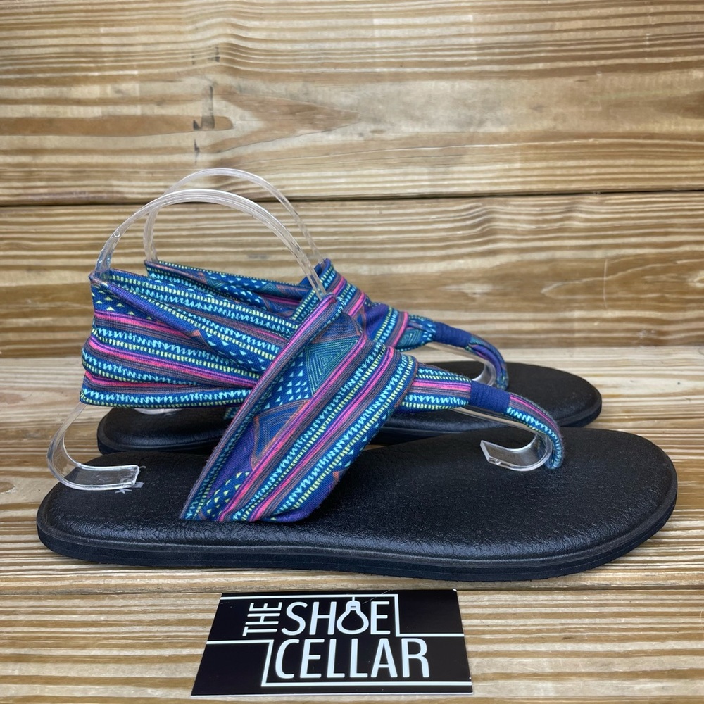 Sanuk Women’s Yoga Sling Flip Flop Geometric Print